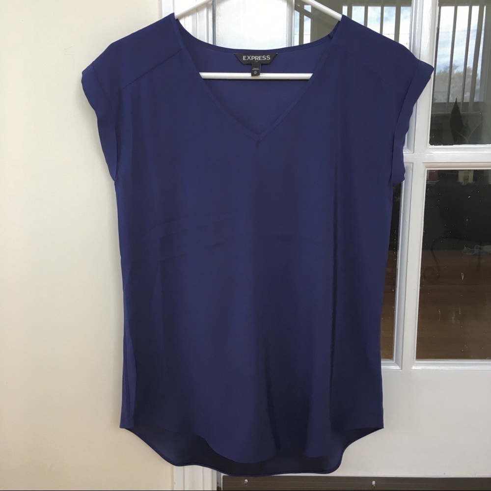 Express Navy Blue Top